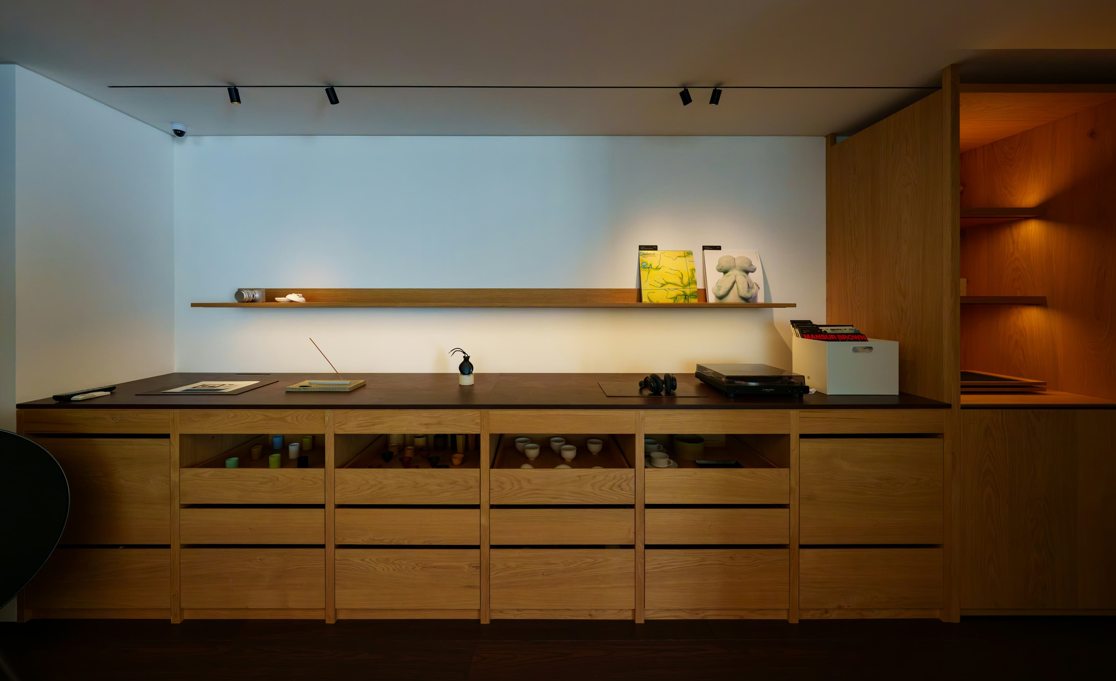 Finished timber joinery in a contemporary interior